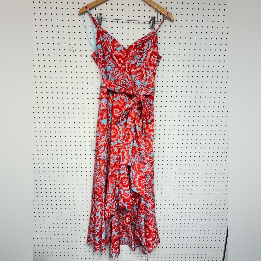 Eliza J Red and White Poppy Floral Dress - Picture 2 of 5